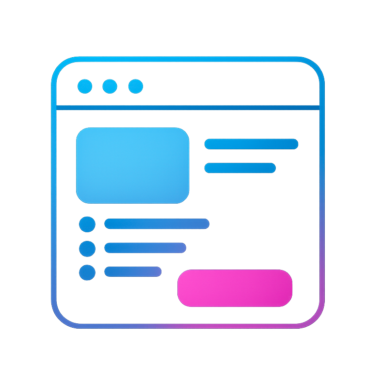 Exemple de site vitrine lisible